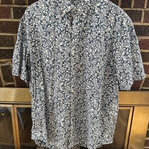 Blue Floral Shirt